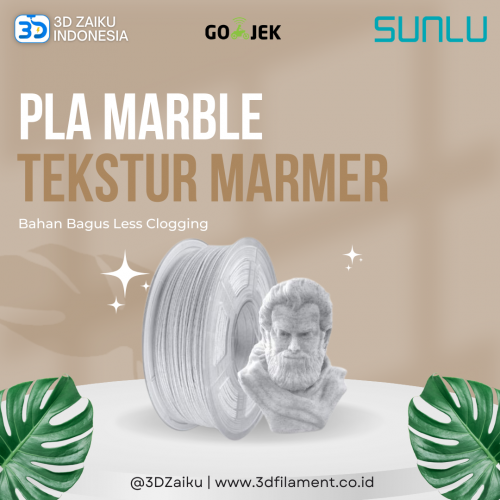 SUNLU 3D Filament PLA Marble Tekstur Marmer Bahan Bagus Less Clogging